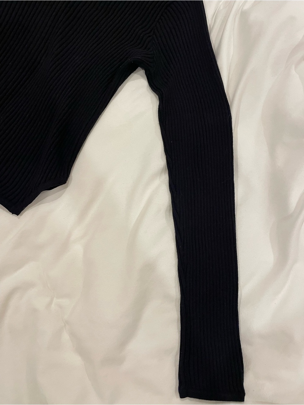 Scoop Button Down Ribbed Cardigan - Picture 6 of 11